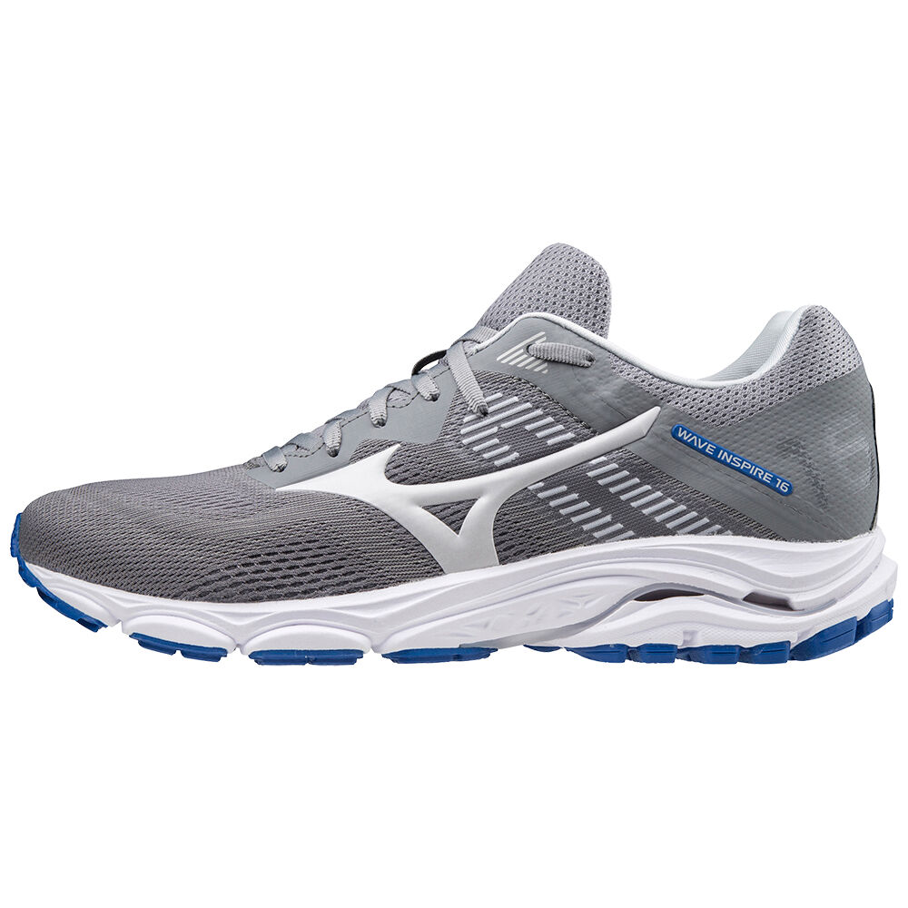Panske Bezecke Topanky Mizuno Wave Inspire 16 Siva Vypredaj UYEN47021
